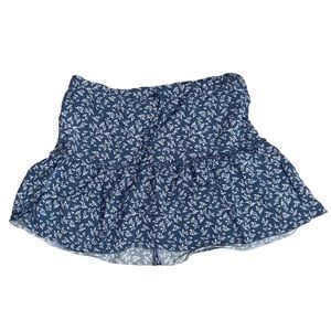 brandy melville blue floral skirt